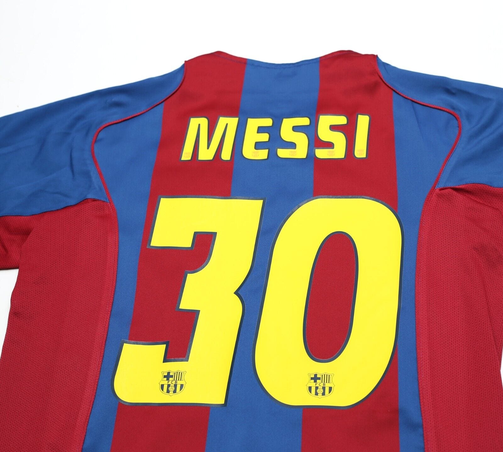 2004/05 MESSI #30 Barcelona Vintage Nike Home Football Shirt Jersey (M)