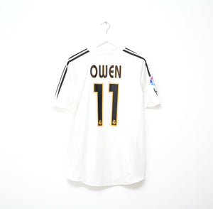2004/05 OWEN #11 Real Madrid Vintage adidas MATCH ISSUE Home Football Shirt (L)