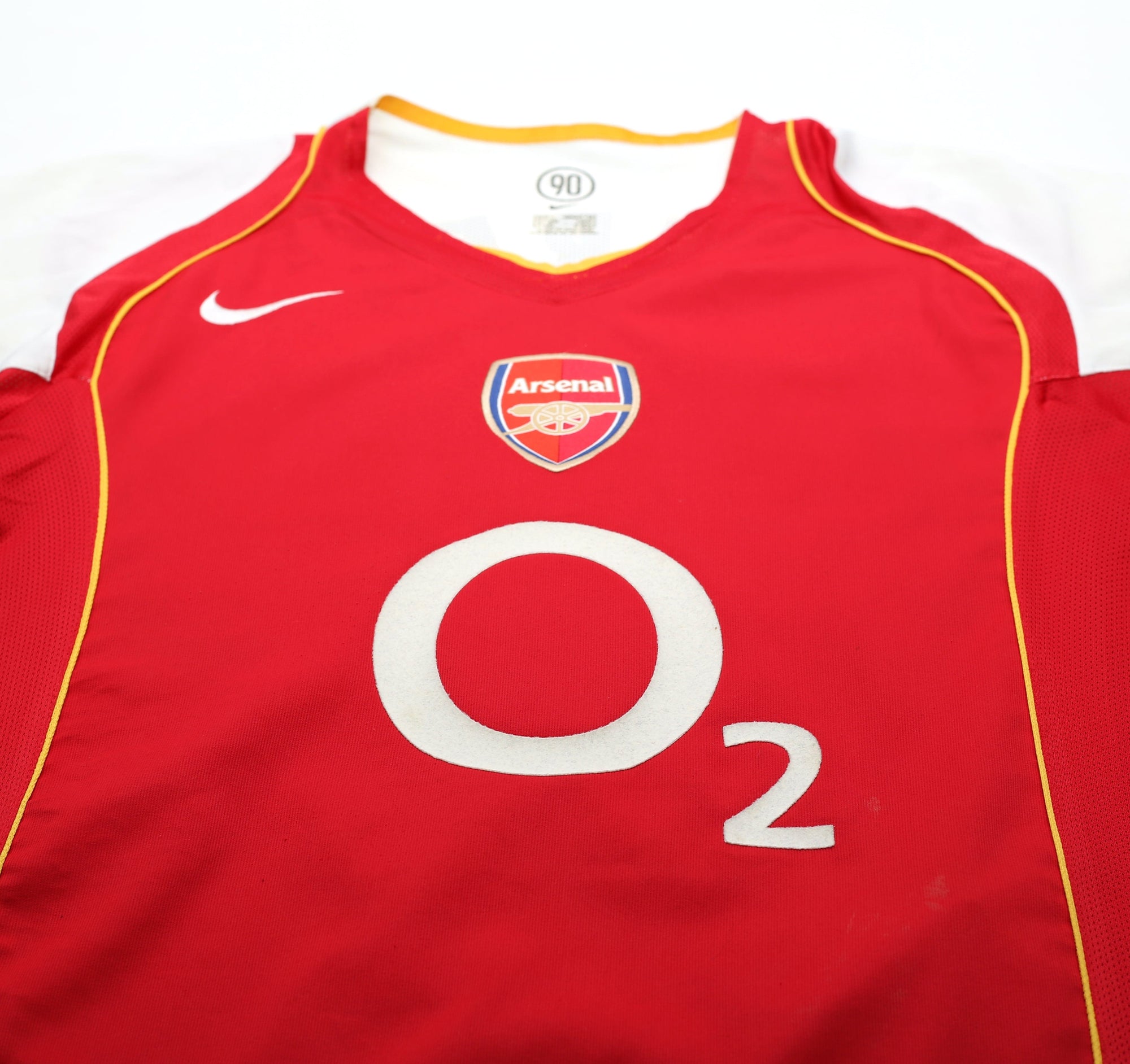 2004/05 PIRES #7 Arsenal Vintage Nike Home Football Shirt (M)