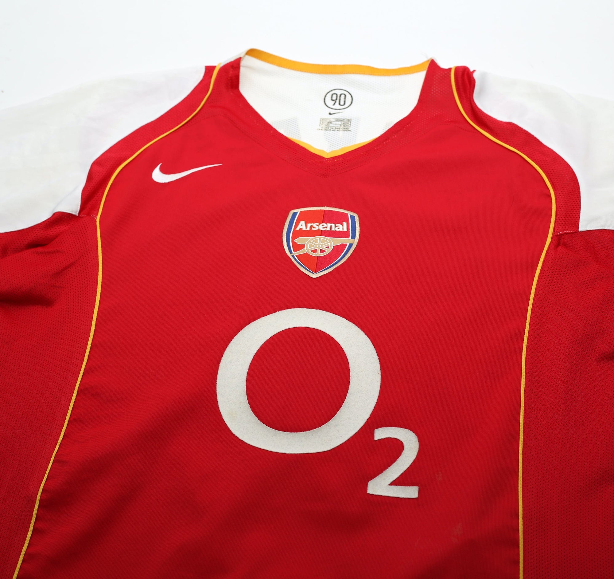 2004/05 PIRES #7 Arsenal Vintage Nike Home Football Shirt (M)