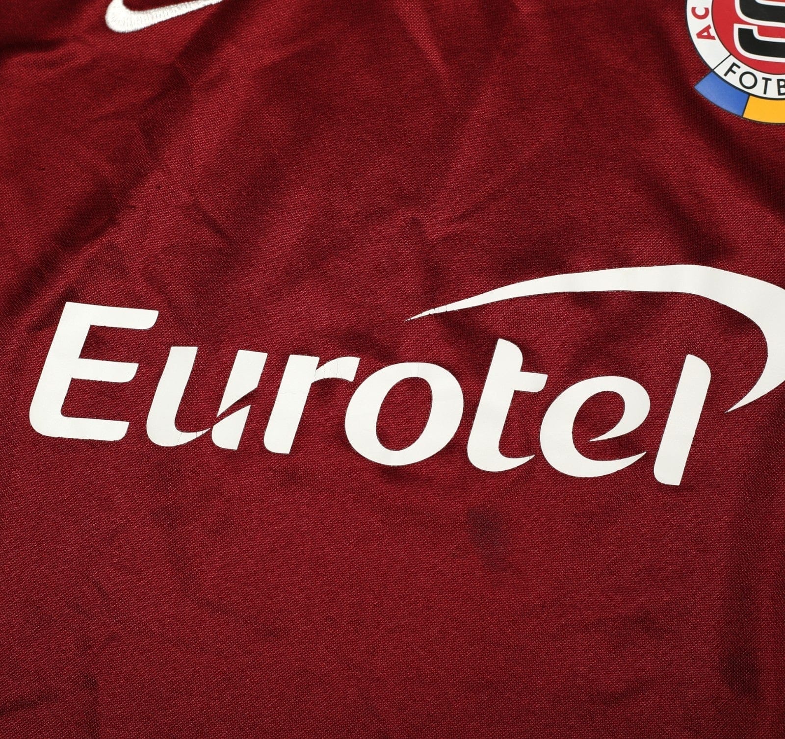 2004/05 POBORSKY #8 Sparta Prague Vintage Nike Home Football Shirt (L)