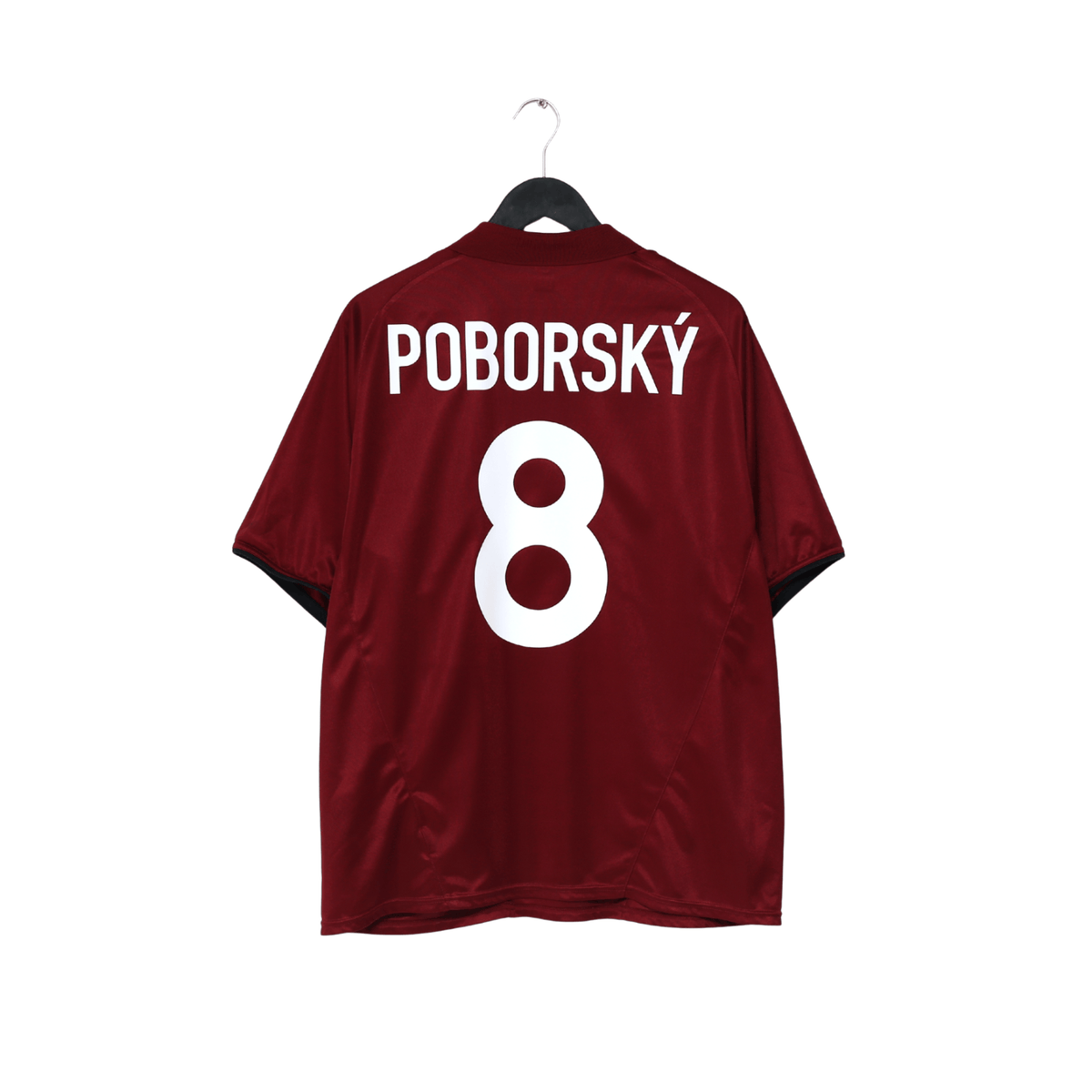 2004/05 POBORSKY #8 Sparta Prague Vintage Nike Home Football Shirt (L)