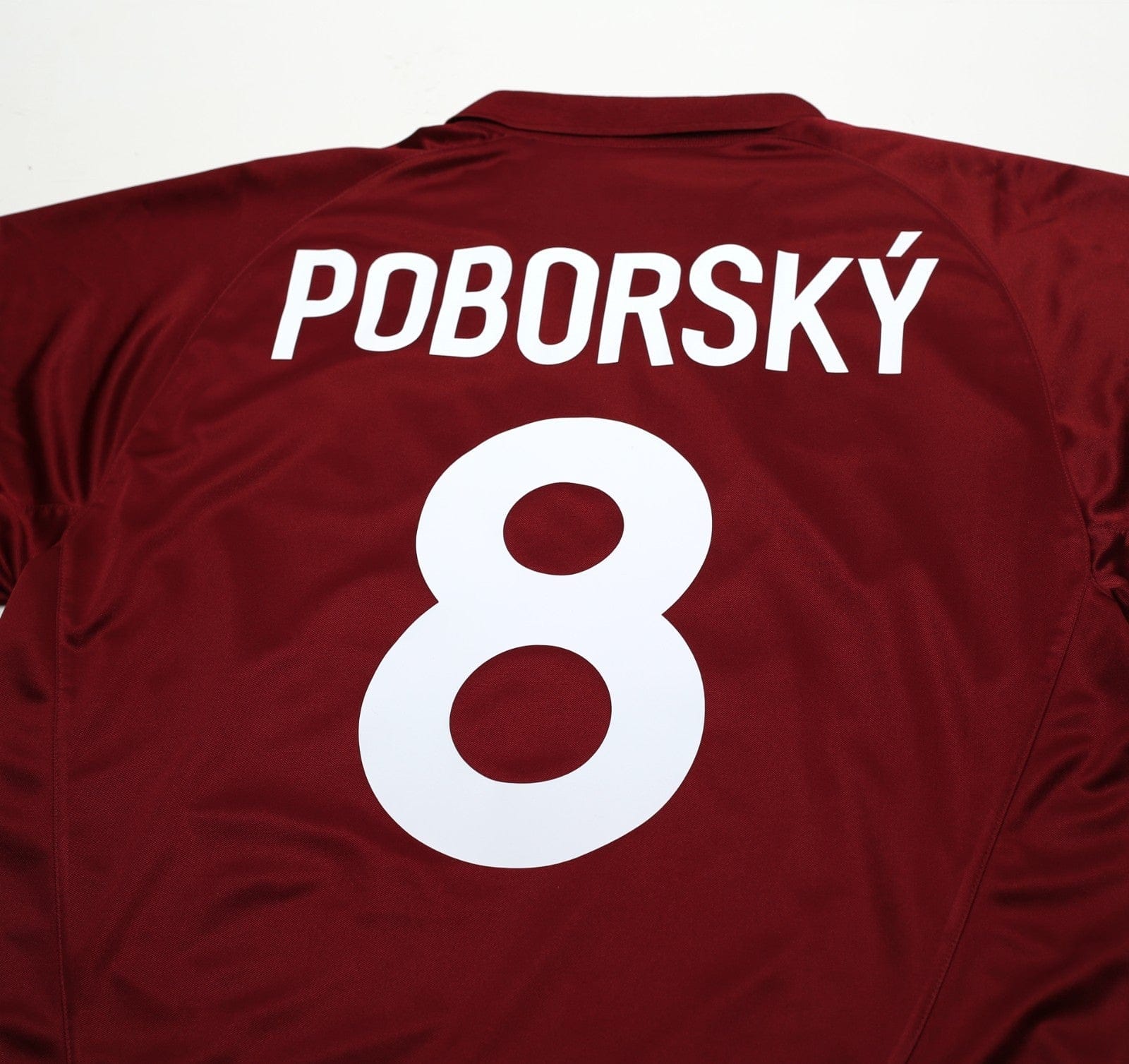 2004/05 POBORSKY #8 Sparta Prague Vintage Nike Home Football Shirt (L)