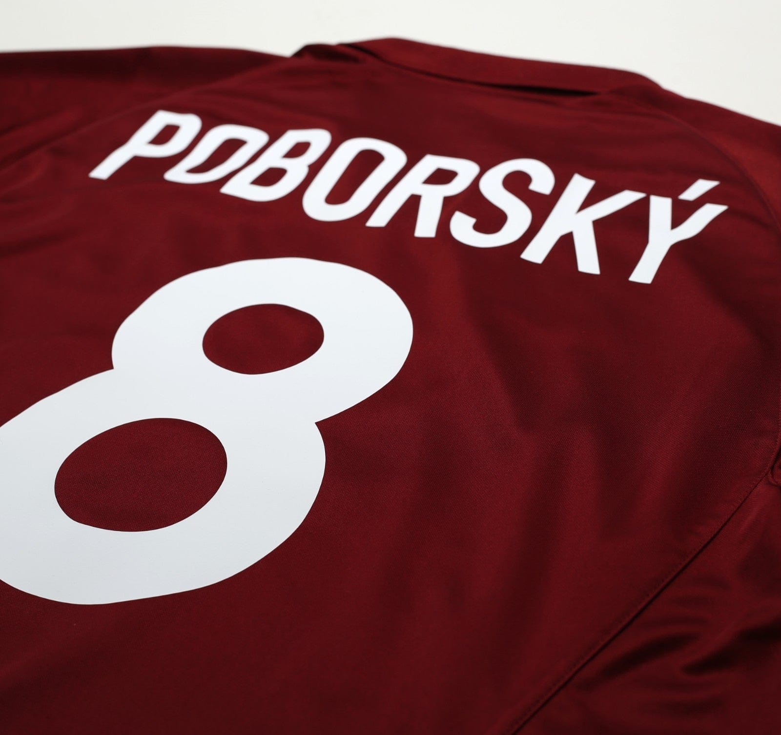 2004/05 POBORSKY #8 Sparta Prague Vintage Nike Home Football Shirt (L)