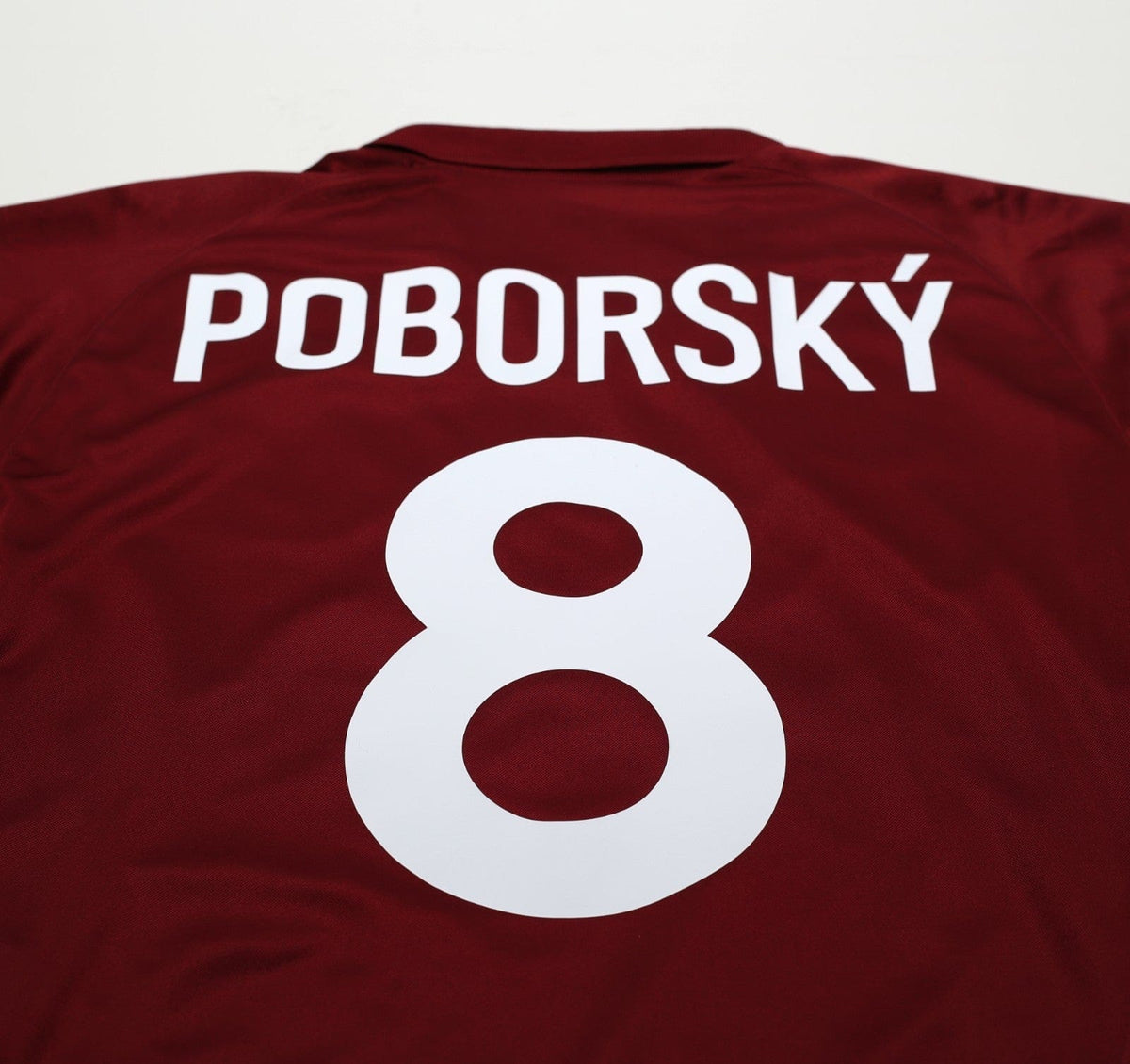 2004/05 POBORSKY #8 Sparta Prague Vintage Nike Home Football Shirt (L)