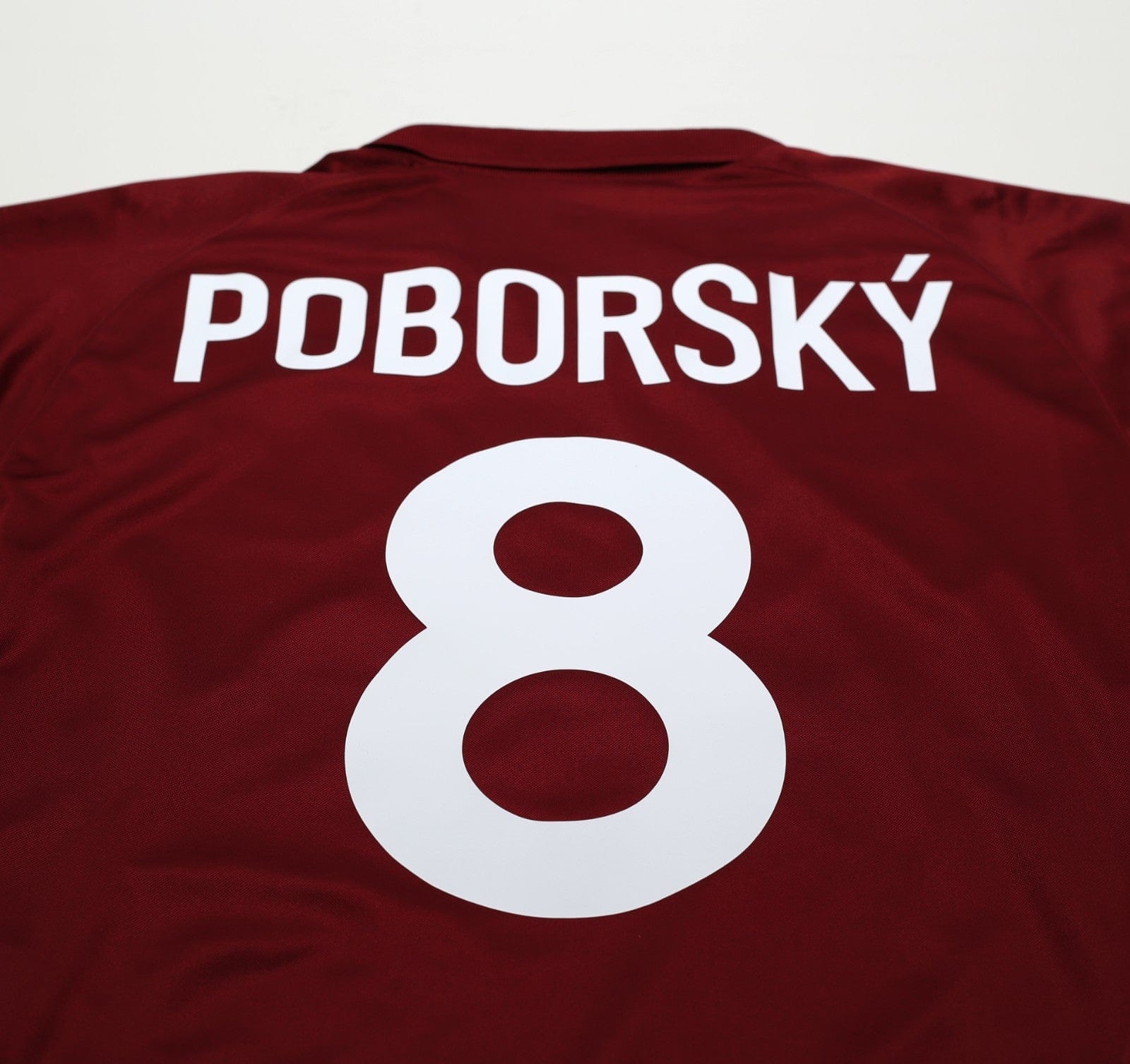 2004/05 POBORSKY #8 Sparta Prague Vintage Nike Home Football Shirt (L)