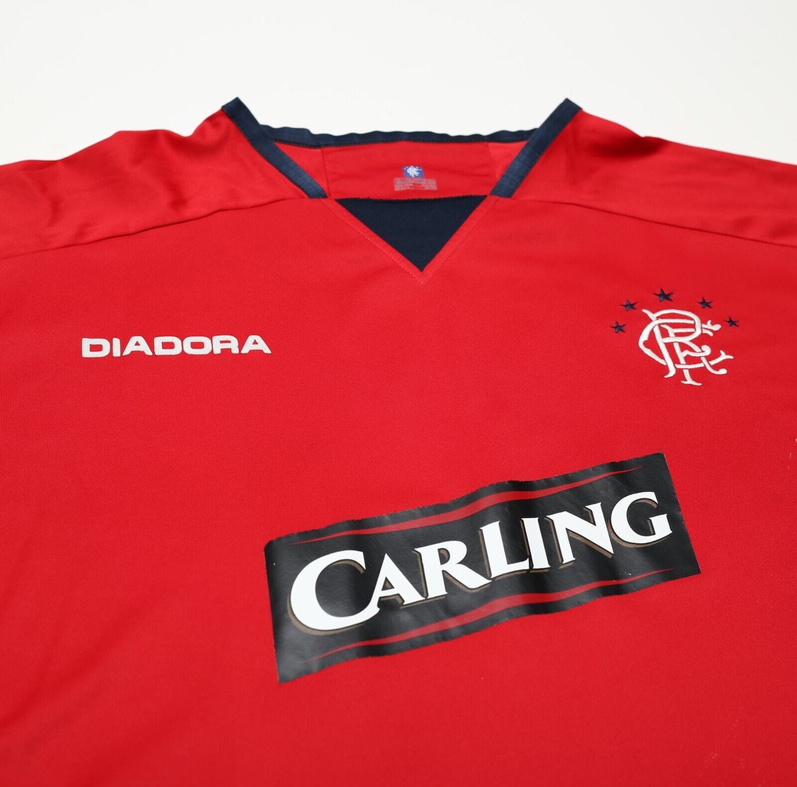 2004/05 RANGERS Vintage Diadora LS Away Football Shirt Jersey (2XL - XXL)