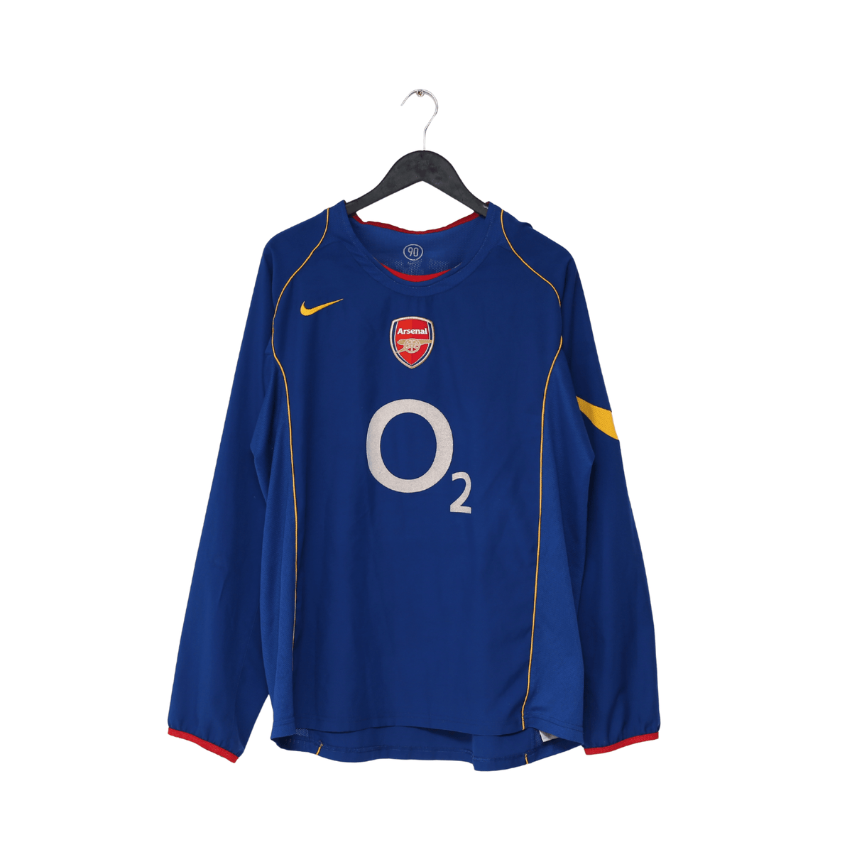 2004/05 REYES #9 Arsenal Vintage Nike Long Sleeve Away Football Shirt (XL)