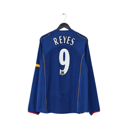 2004/05 REYES #9 Arsenal Vintage Nike Long Sleeve Away Football Shirt (XL)