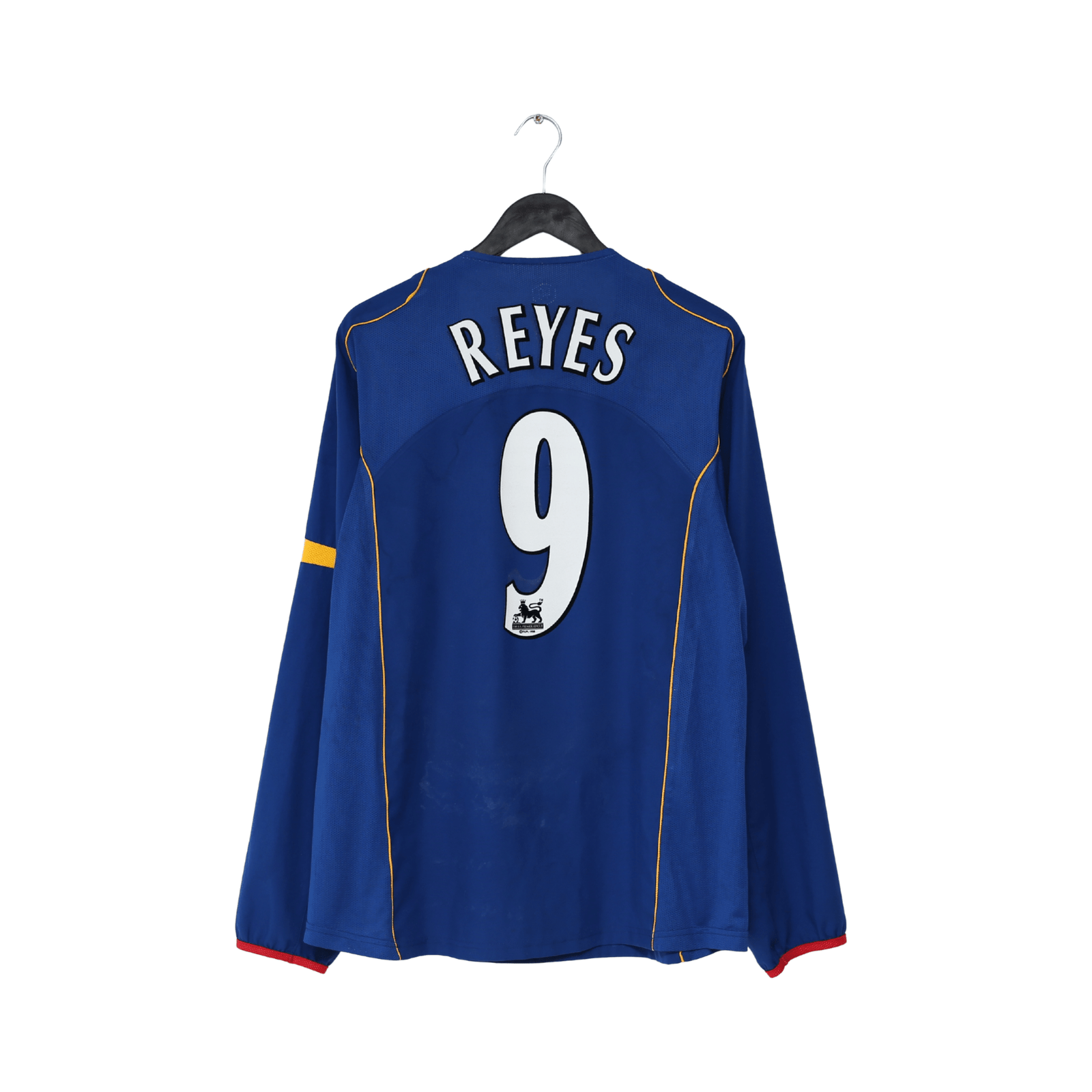 2004/05 REYES #9 Arsenal Vintage Nike Long Sleeve Away Football Shirt (XL)