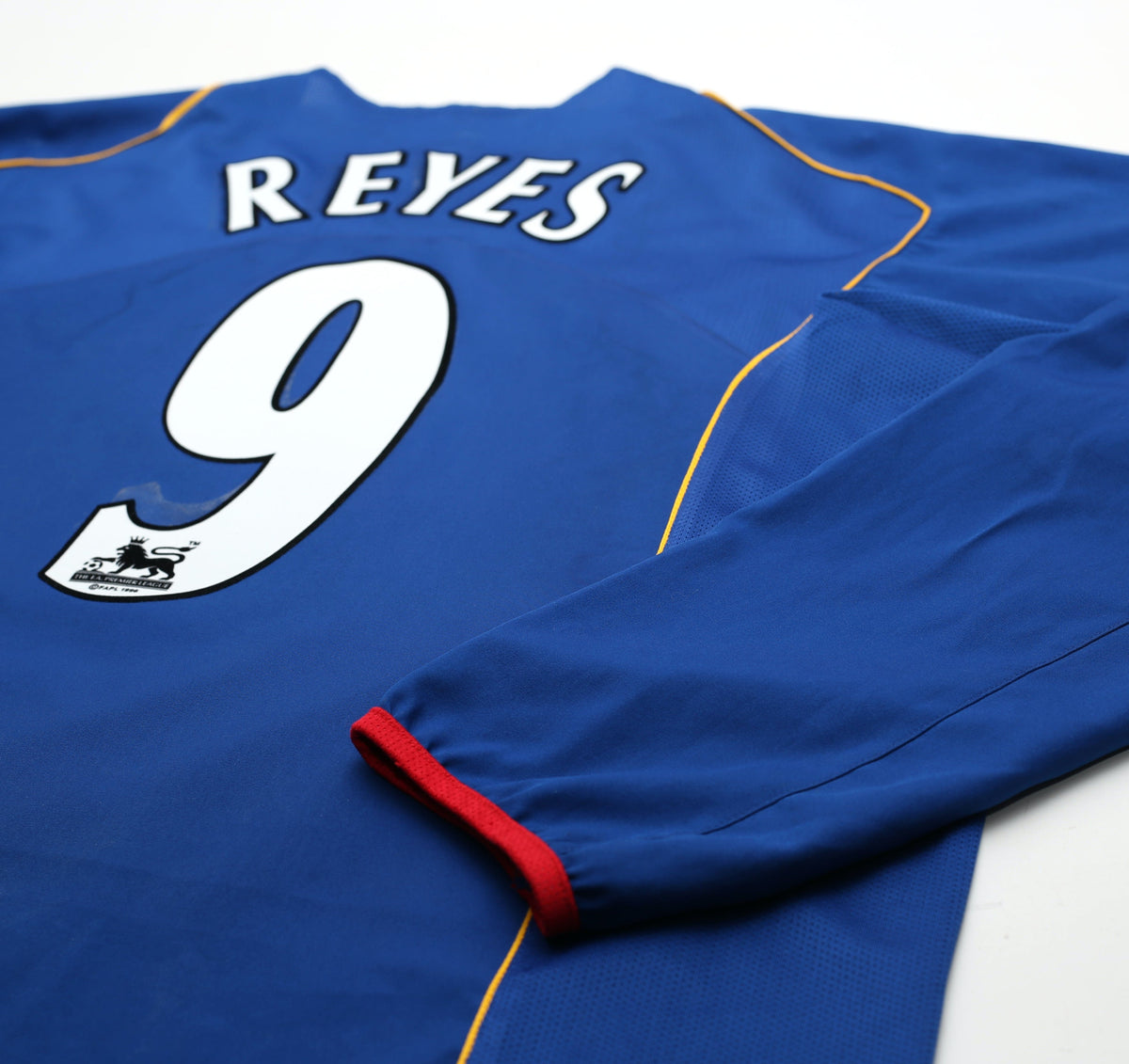 2004/05 REYES #9 Arsenal Vintage Nike Long Sleeve Away Football Shirt (XL)