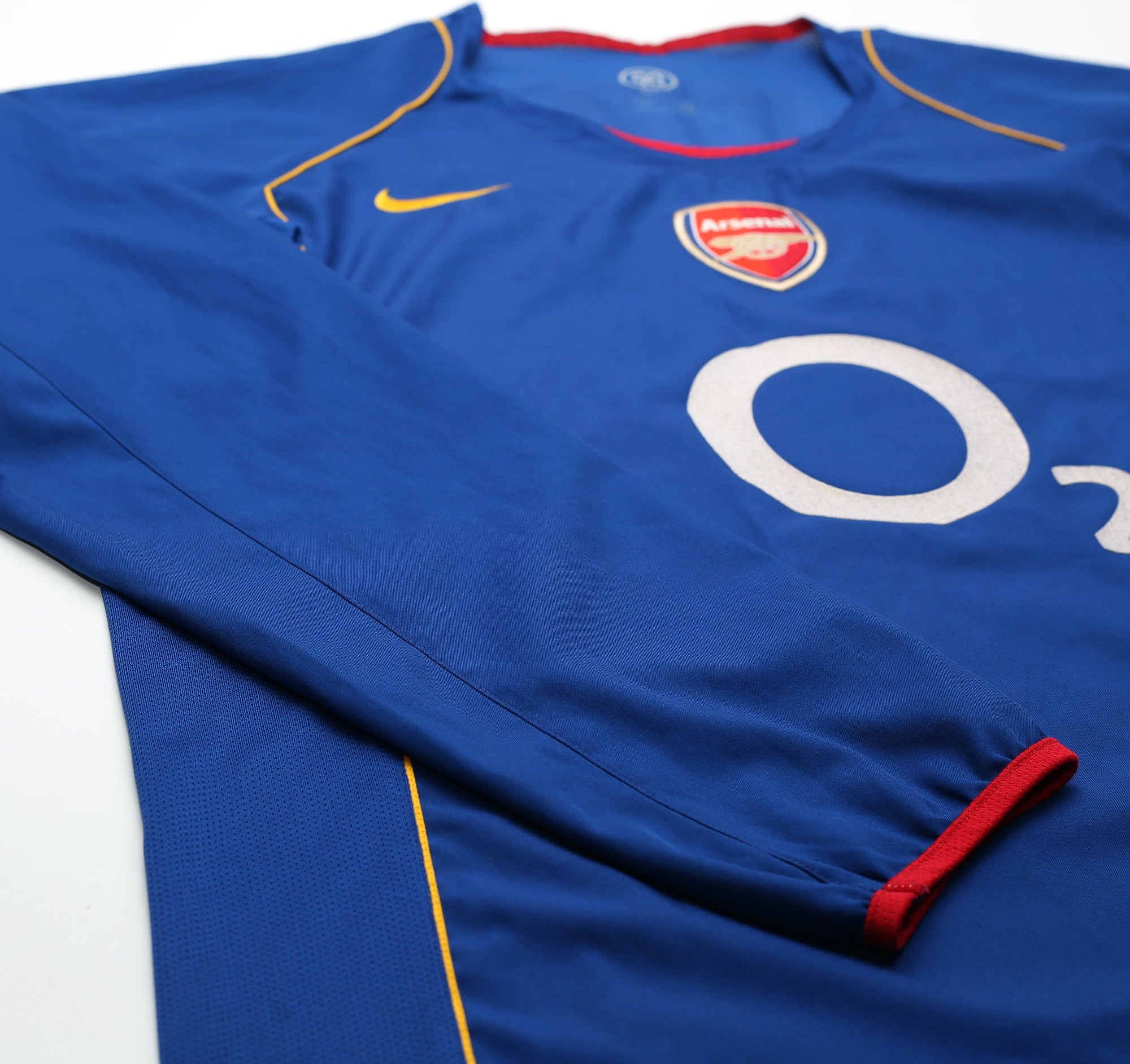 2004/05 REYES #9 Arsenal Vintage Nike Long Sleeve Away Football Shirt (XL)