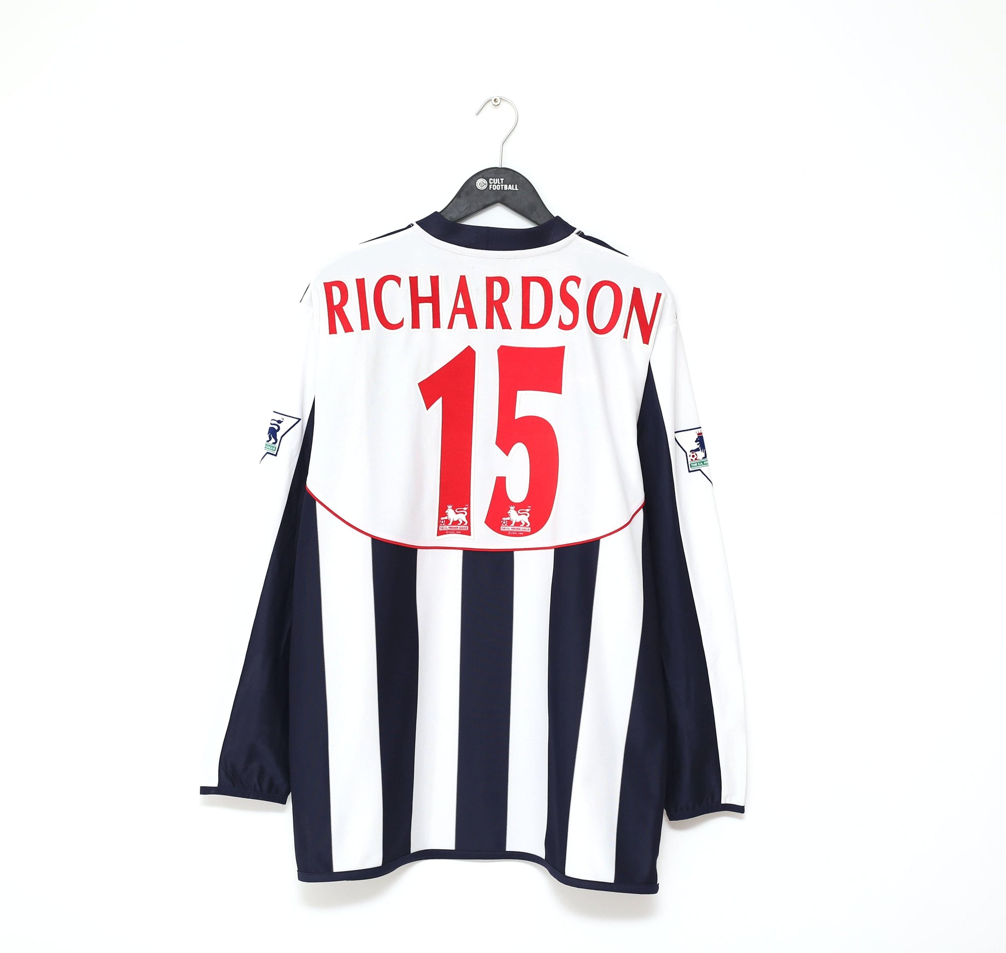 2004/05 RICHARDSON #15 MATCH WORN West Brom Vintage Diadora Football Shirt (L)