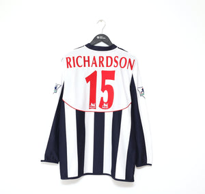 2004/05 RICHARDSON #15 MATCH WORN West Brom Vintage Diadora Football Shirt (L)