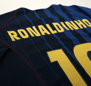 2004/05 RONALDINHO #10 Barcelona Vintage Nike Away Football Shirt (XL)