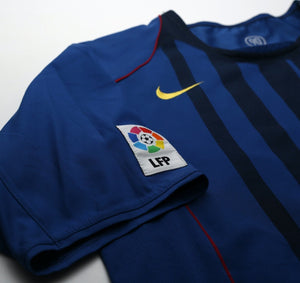 2004/05 RONALDINHO #10 Barcelona Vintage Nike Away Football Shirt (XL)