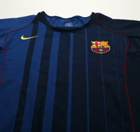 2004/05 RONALDINHO #10 Barcelona Vintage Nike Away Football Shirt (XL)