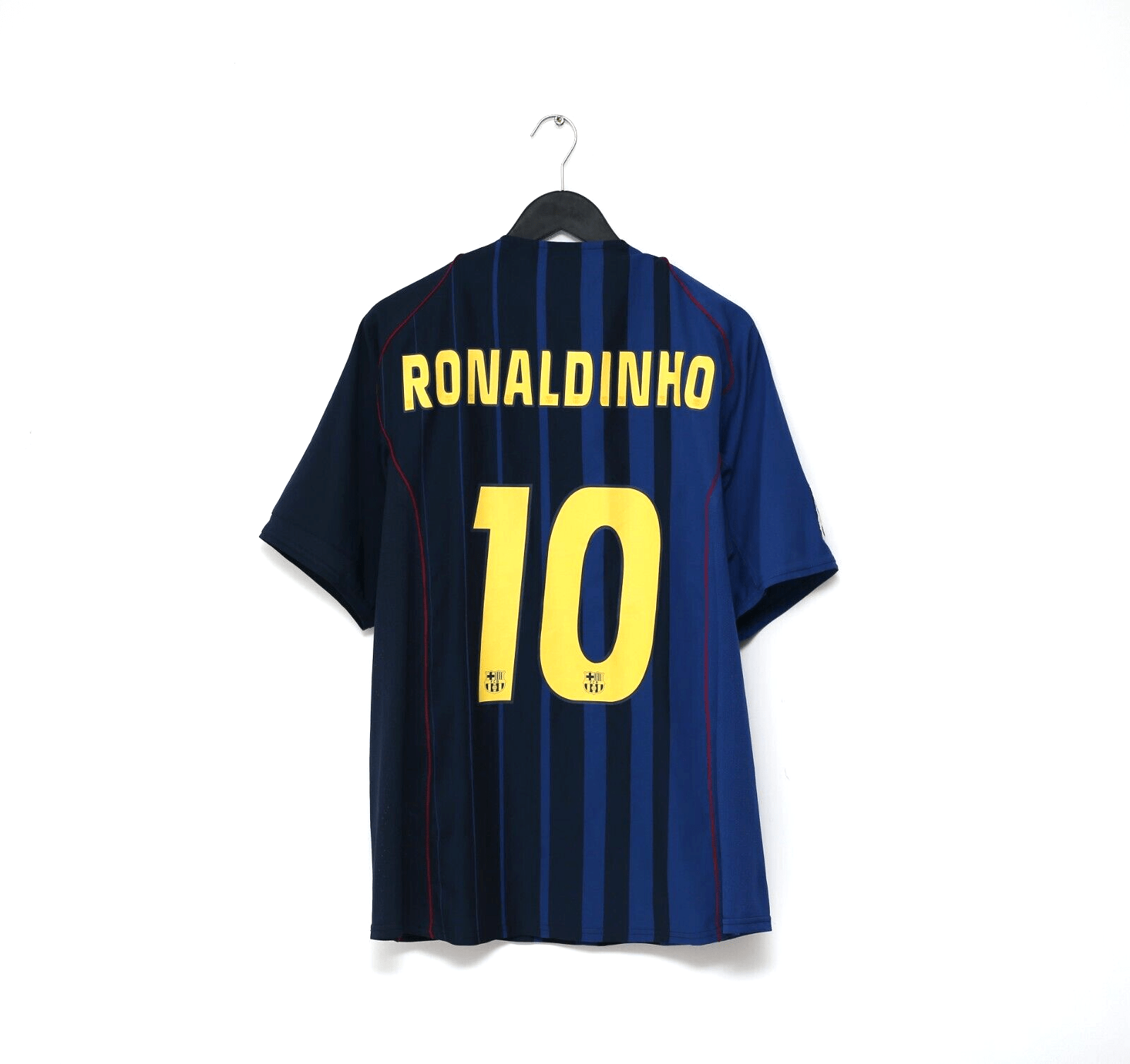 2004/05 RONALDINHO #10 Barcelona Vintage Nike Away Football Shirt (XL)