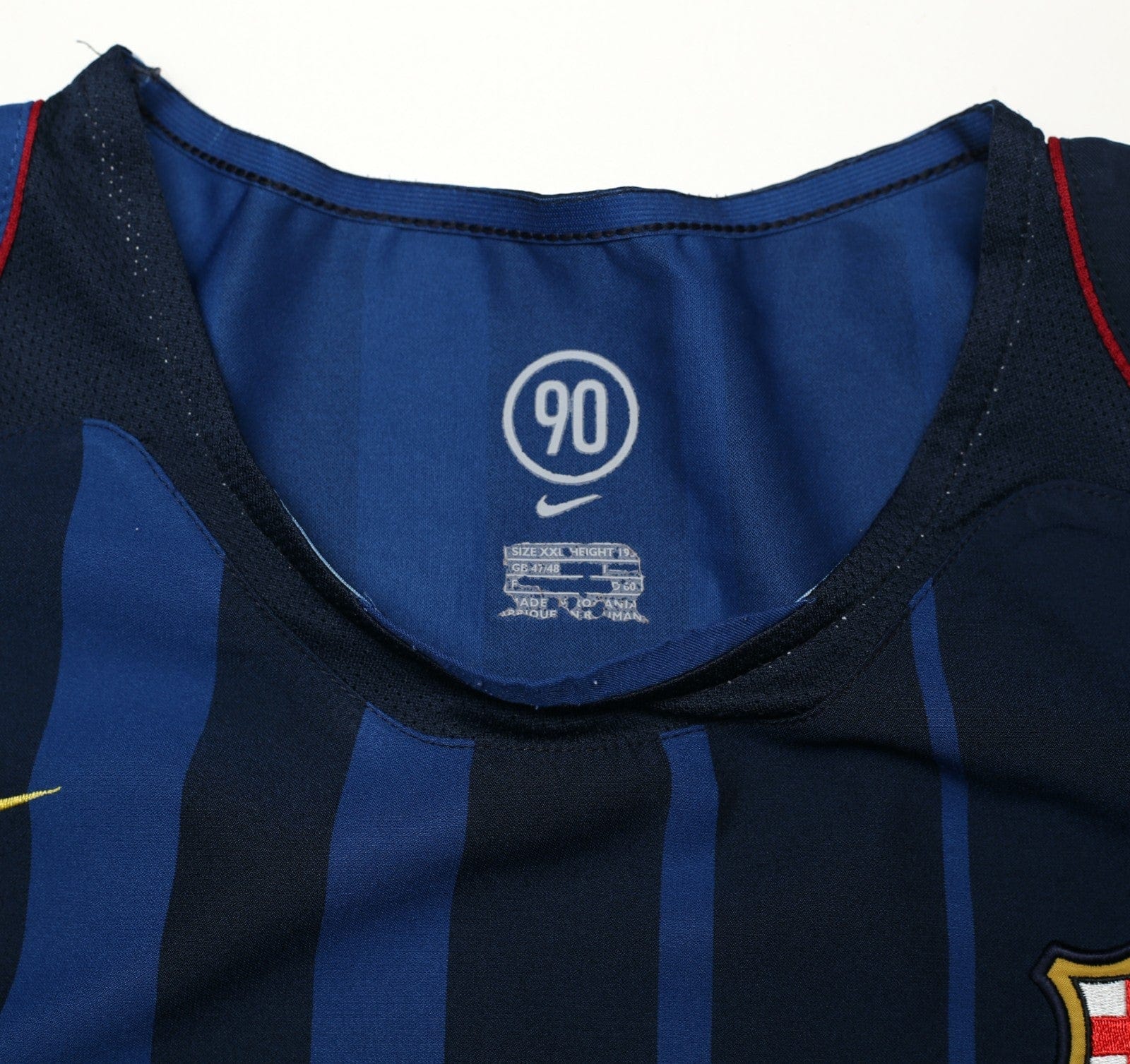 2004/05 RONALDINHO #10 Barcelona Vintage Nike Away Football Shirt (XXL)