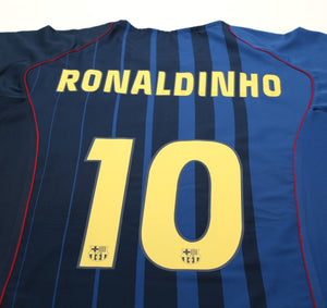 2004/05 RONALDINHO #10 Barcelona Vintage Nike Away Football Shirt (XXL)