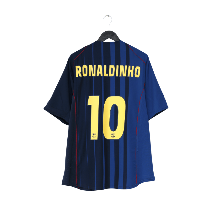 2004/05 RONALDINHO #10 Barcelona Vintage Nike Away Football Shirt (XXL)
