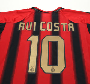2004/05 RUI COSTA #10 AC Milan Vintage adidas Home Football Shirt (XXL)