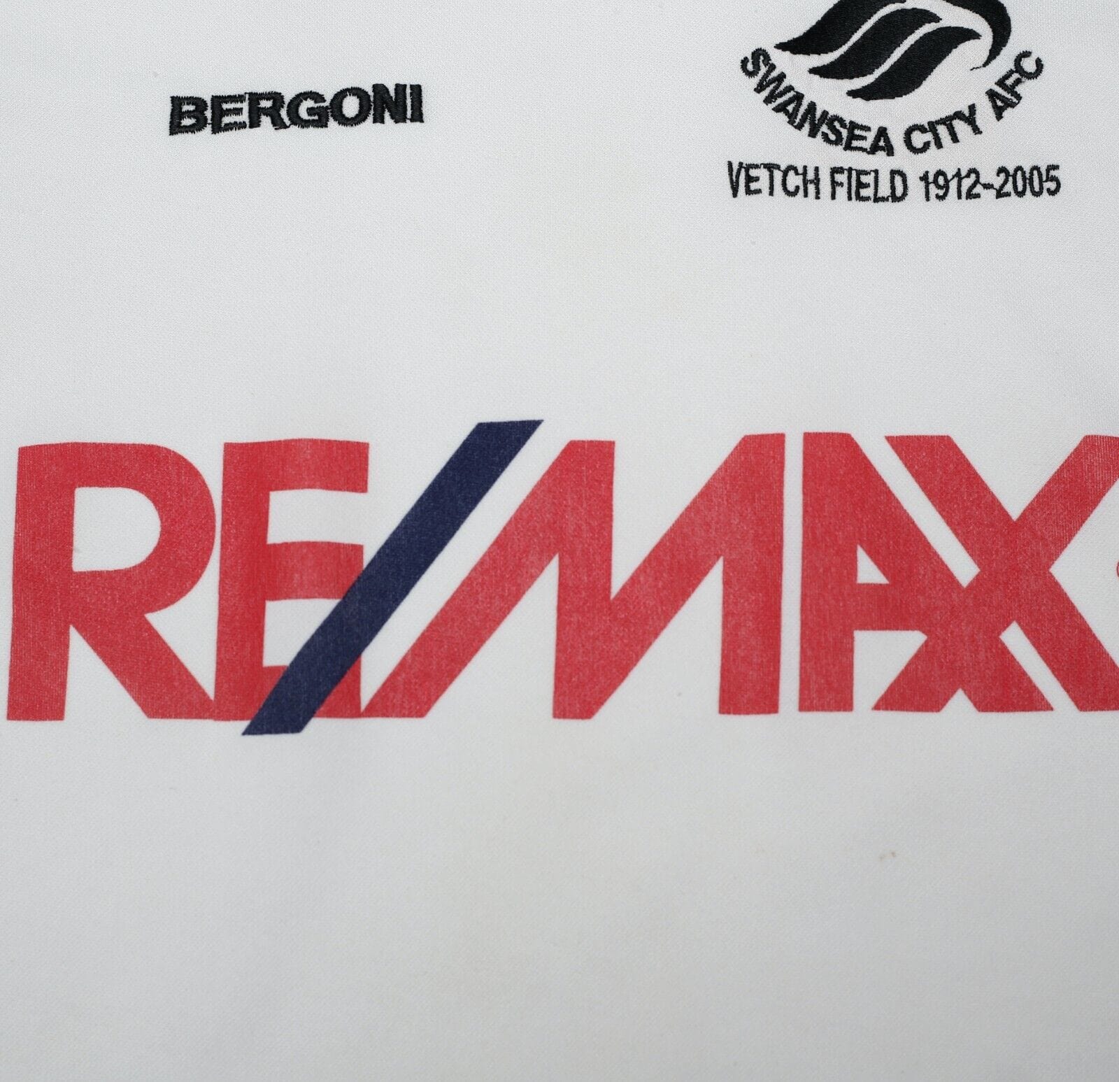 2004/05 SWANSEA CITY Vintage Bergoni 'Vetch Field' Home Football Shirt (S) 34/36