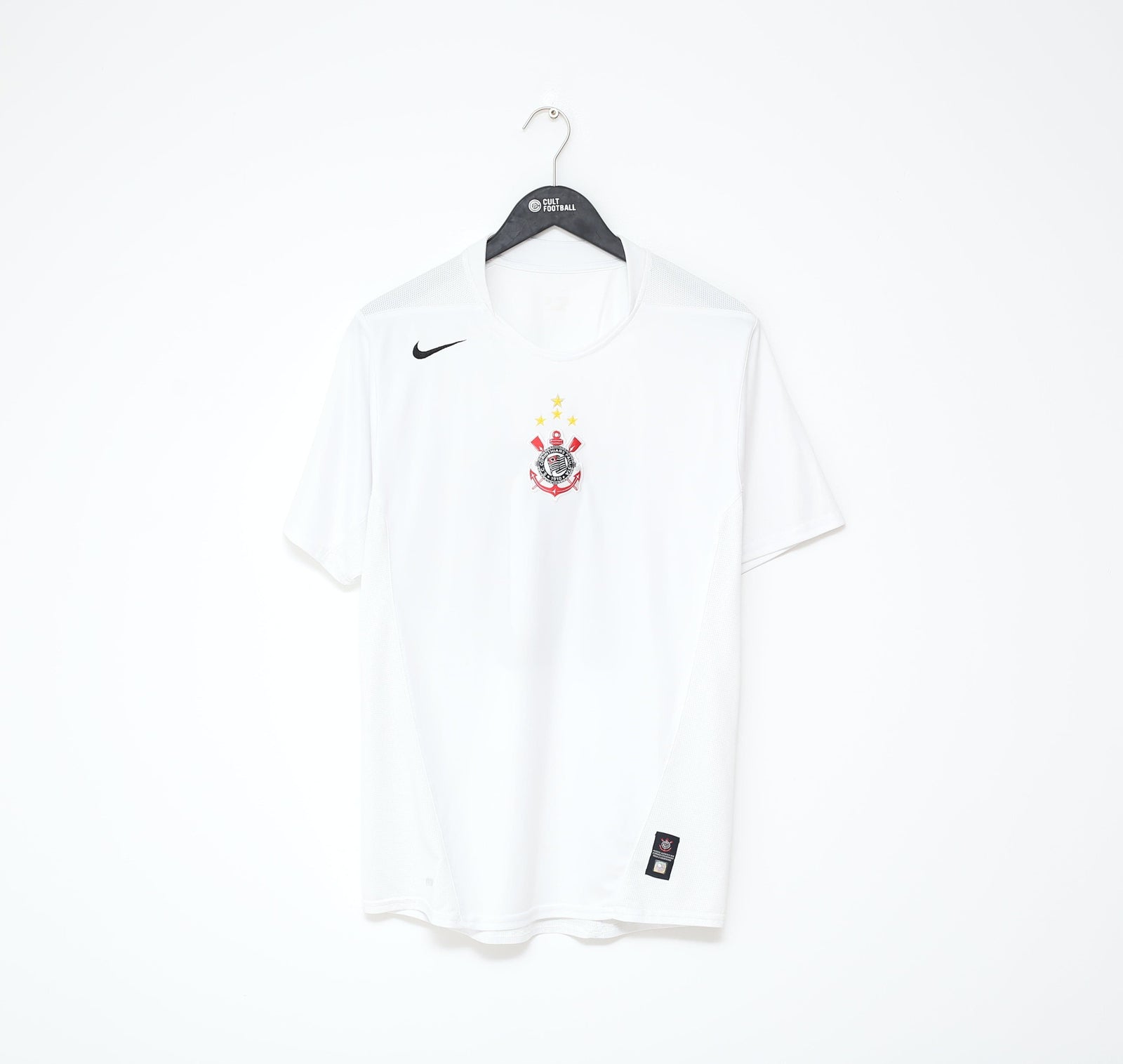 2004/05 TEVEZ #10 Corinthians Vintage Nike Home Football Shirt Jersey (M)