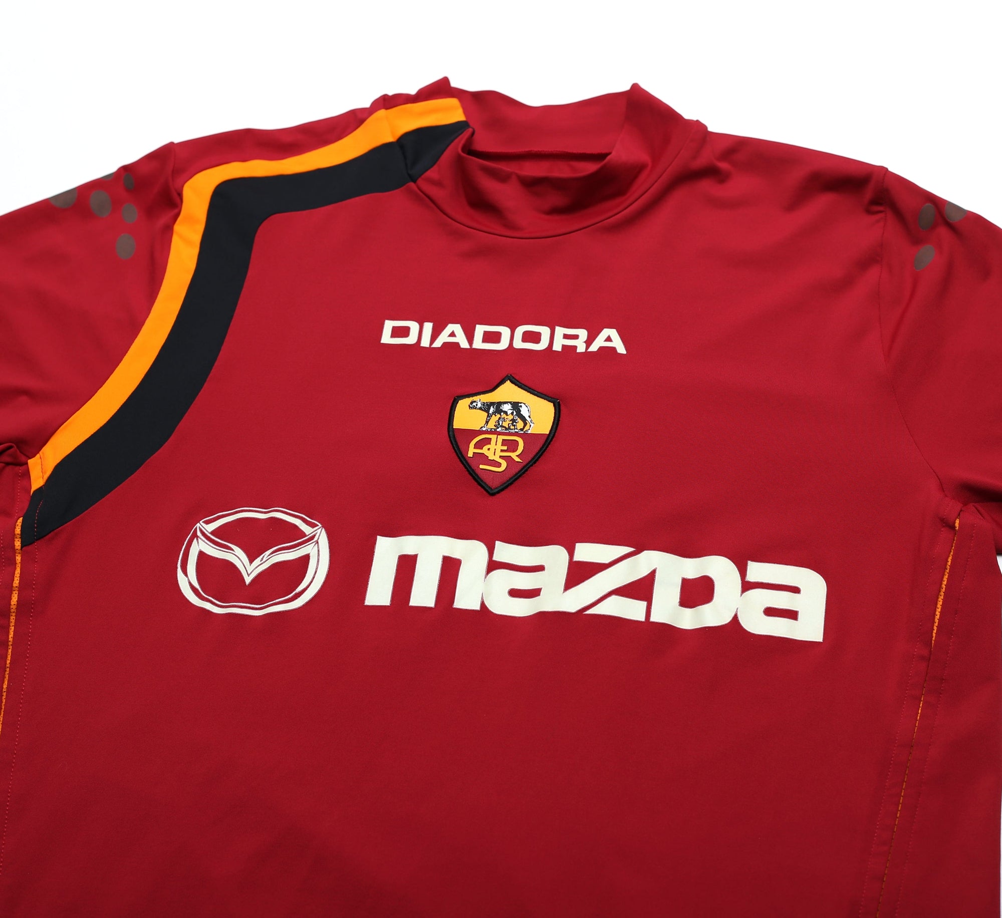 Maillot Officiel As Roma Vintage 2004-05 Marque Diadora Taille XL Pub Maillot Officiel As Roma Vintage 2004-05 Marque Diadora Taille XL Pub