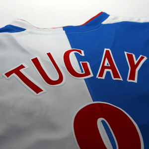 2004/05 Tugay #8 Blackburn Rovers Vintage Lonsdale Home Football Shirt (L)