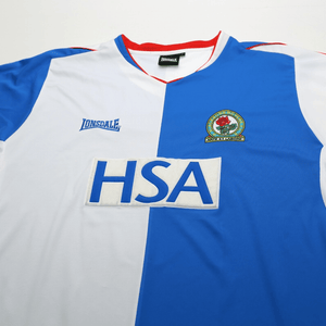 2004/05 Tugay #8 Blackburn Rovers Vintage Lonsdale Home Football Shirt (L)