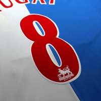 2004/05 Tugay #8 Blackburn Rovers Vintage Lonsdale Home Football Shirt (L)