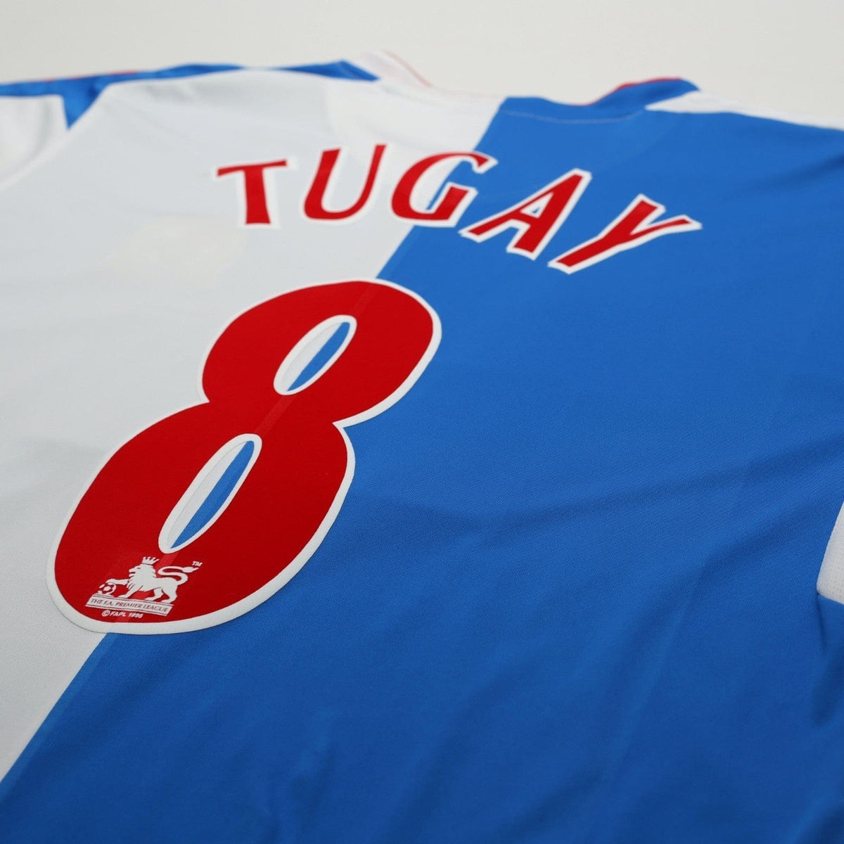2004/05 Tugay #8 Blackburn Rovers Vintage Lonsdale Home Football Shirt (L)