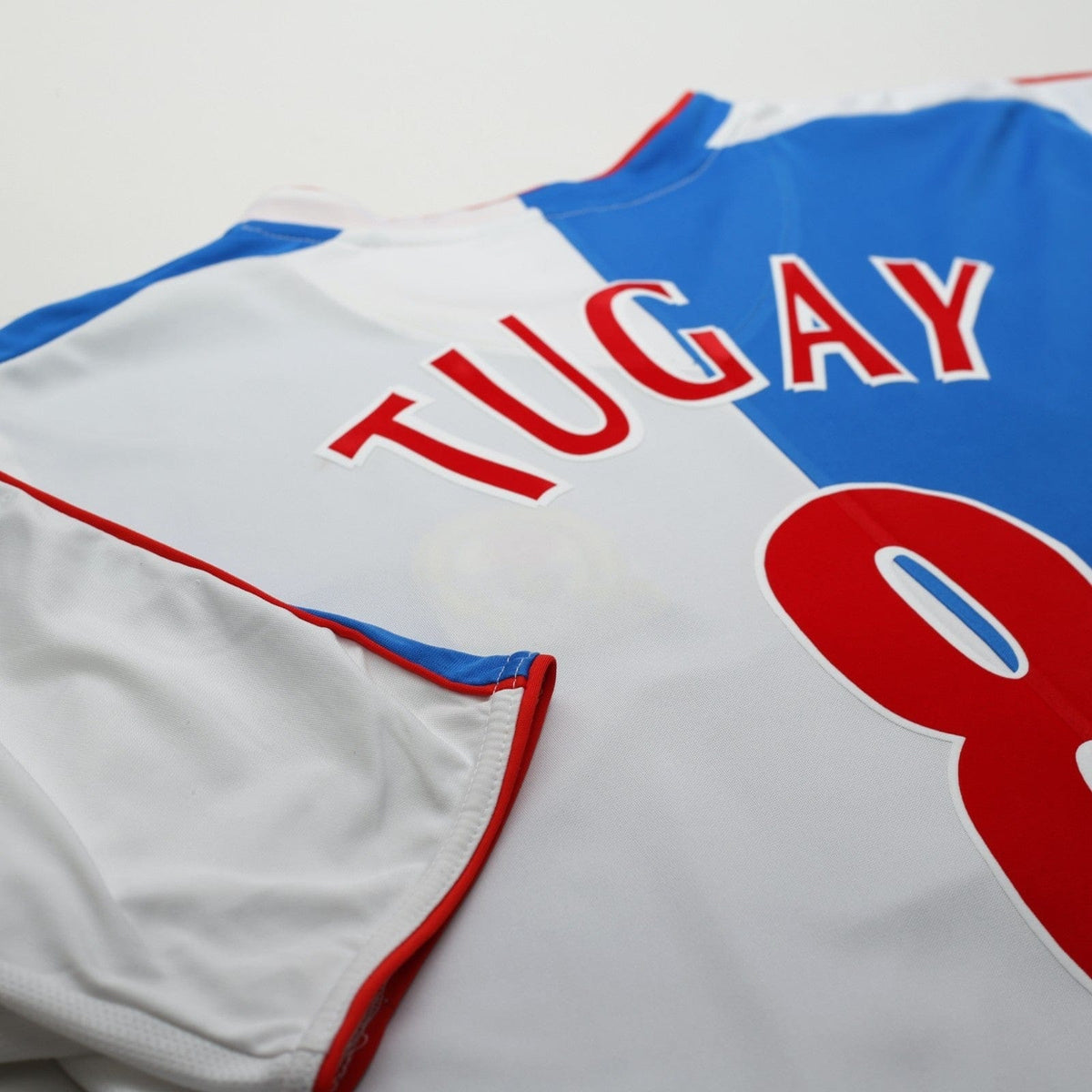 2004/05 Tugay #8 Blackburn Rovers Vintage Lonsdale Home Football Shirt (L)