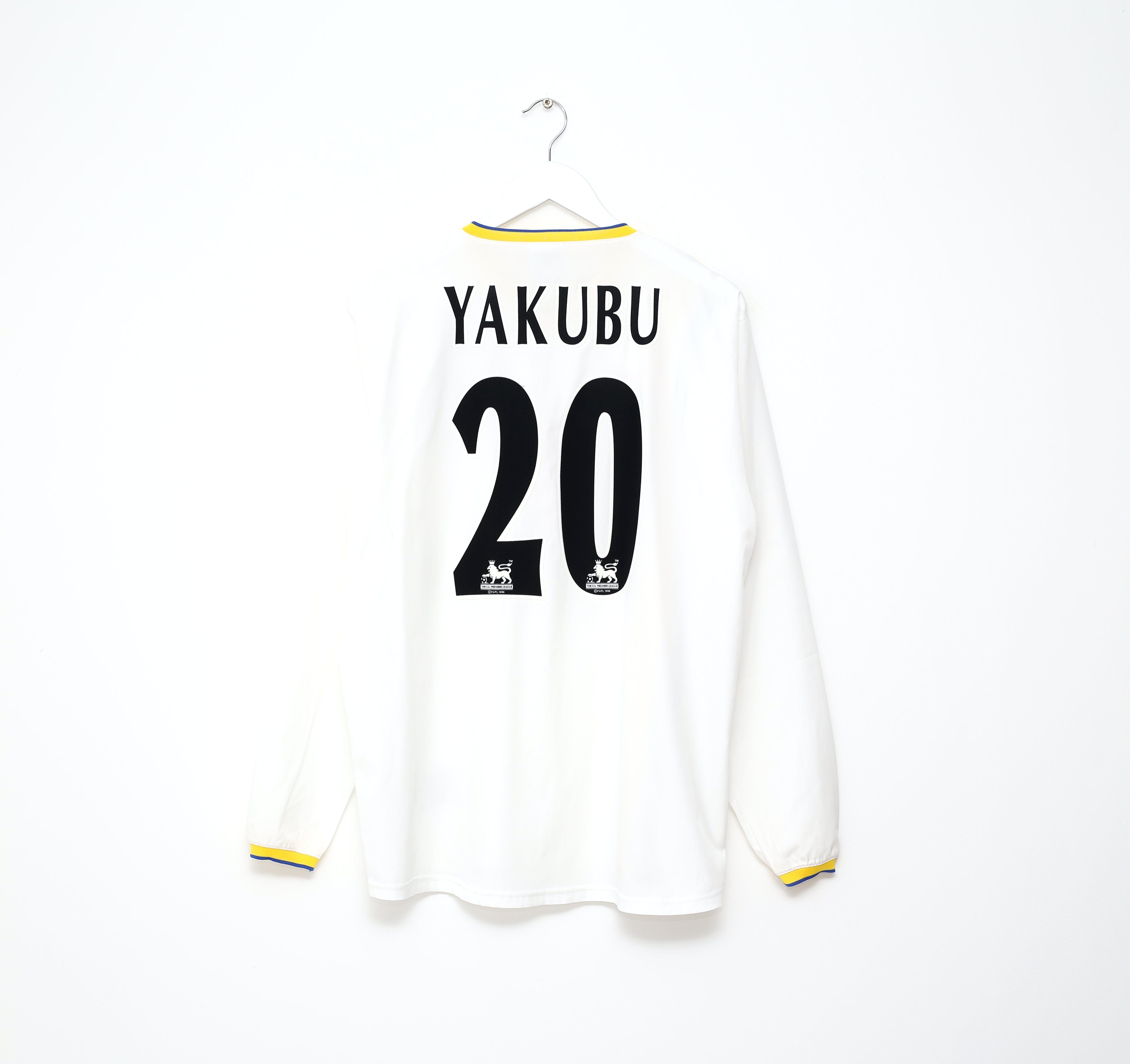 2004/05 YAKUBU #20 Portsmouth Vintage Long Sleeve Third Football Shirt (M)