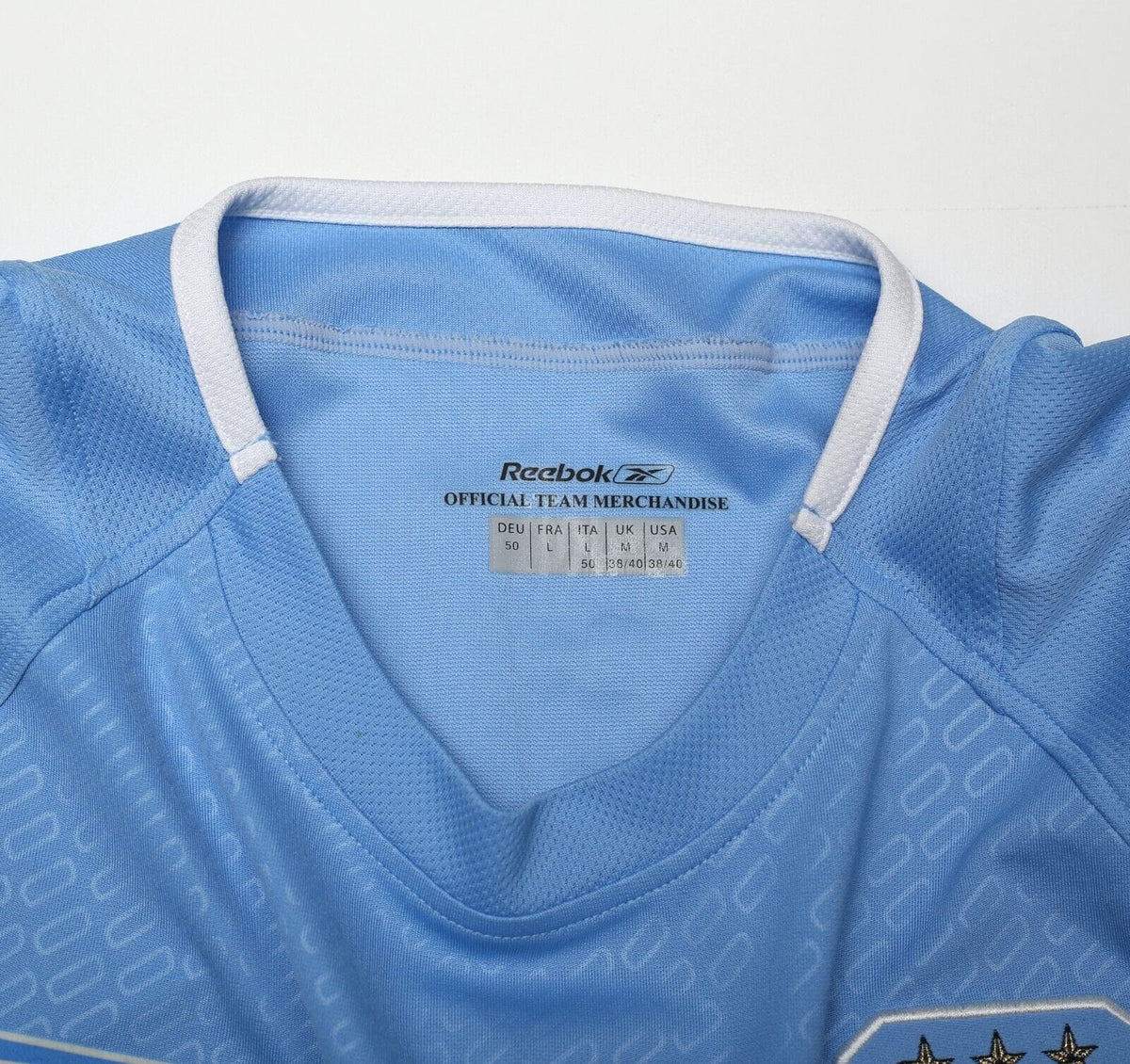 2004/06 ANELKA #39 Manchester City Vintage Reebok Home Football Shirt (M)