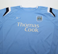 2004/06 ANELKA #39 Manchester City Vintage Reebok Home Football Shirt (M)