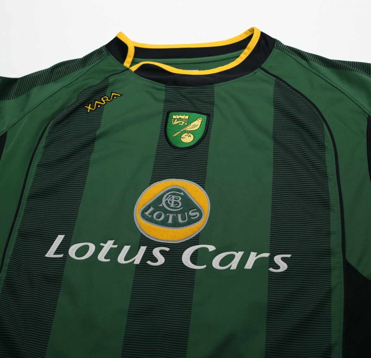 2004/06 ASHTON #36 NORWICH CITY Vintage XARA Away Football Shirt Jersey (L)