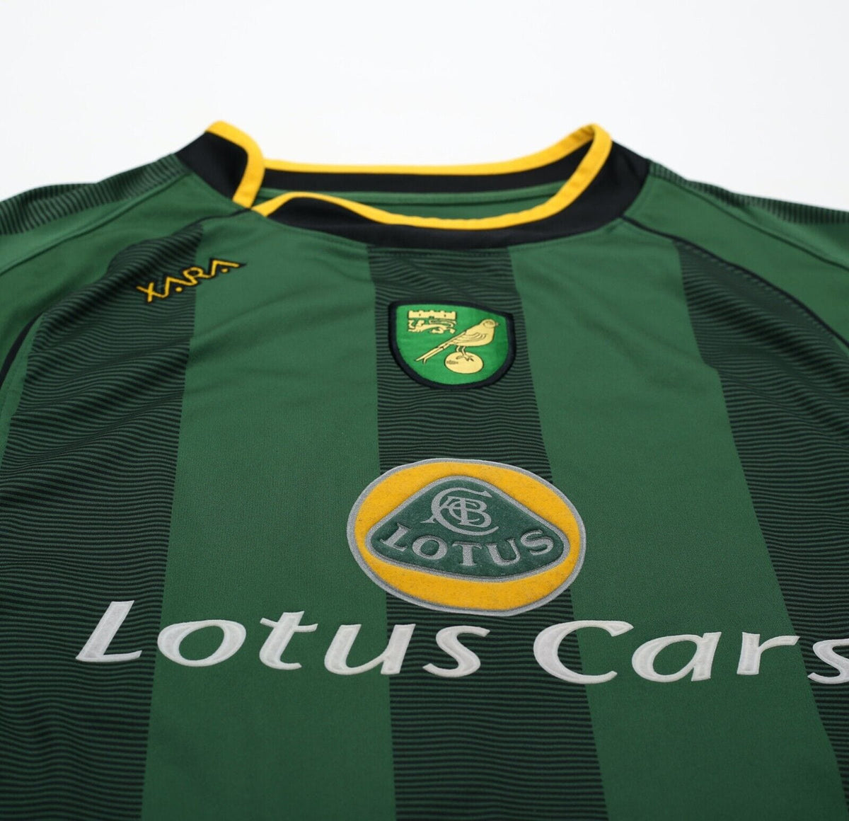 2004/06 ASHTON #36 NORWICH CITY Vintage XARA Away Football Shirt Jersey (L)