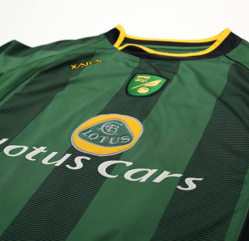 2004/06 ASHTON #36 NORWICH CITY Vintage XARA Away Football Shirt Jersey (L)