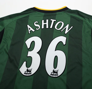 2004/06 ASHTON #36 NORWICH CITY Vintage XARA Away Football Shirt Jersey (L)