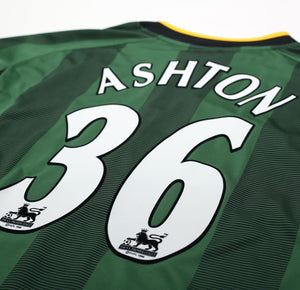 2004/06 ASHTON #36 NORWICH CITY Vintage XARA Away Football Shirt Jersey (L)