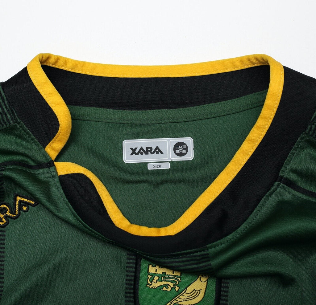 2004/06 ASHTON #36 NORWICH CITY Vintage XARA Away Football Shirt Jersey (L)