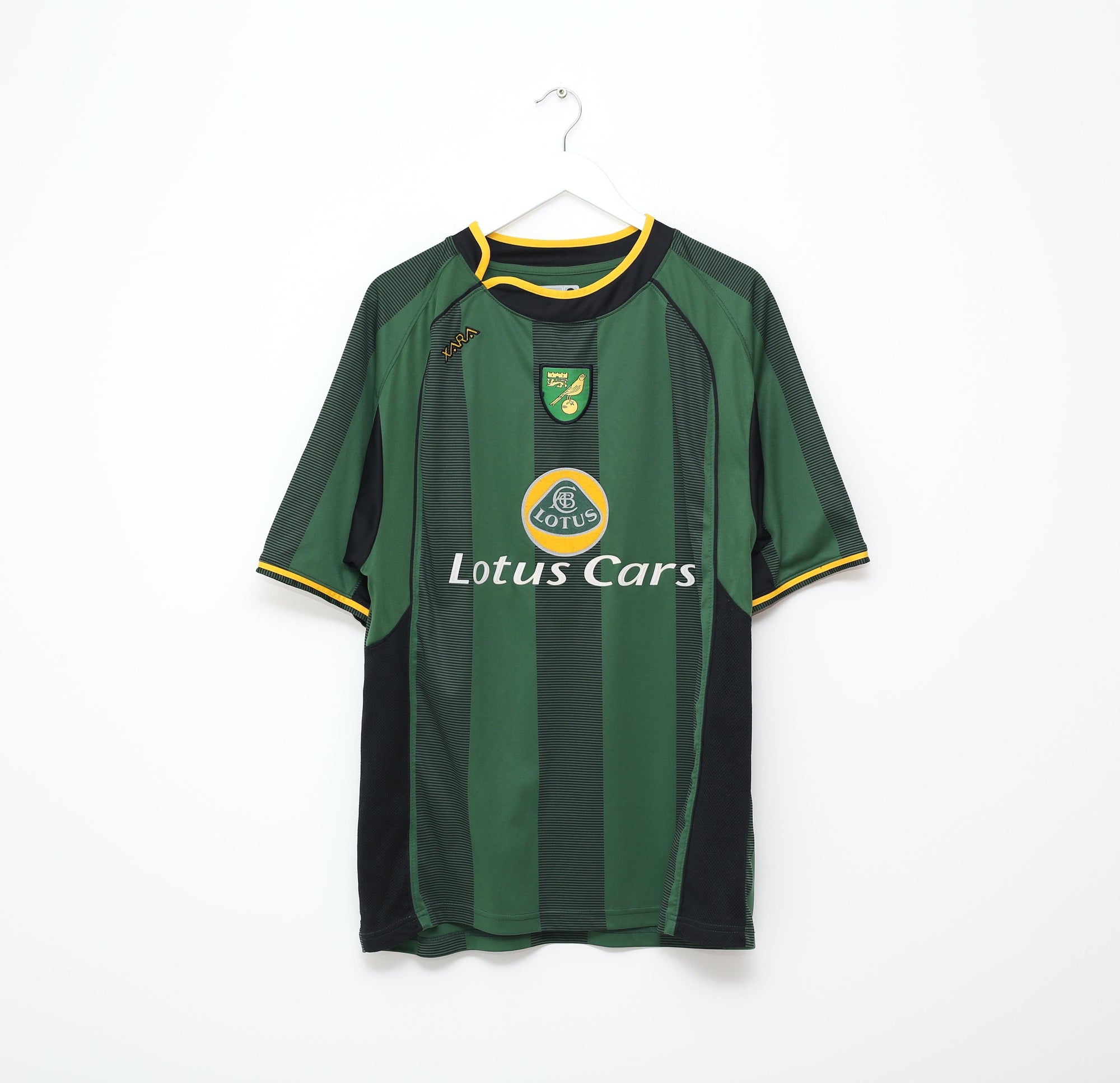 2004/06 ASHTON #36 NORWICH CITY Vintage XARA Away Football Shirt Jersey (L)
