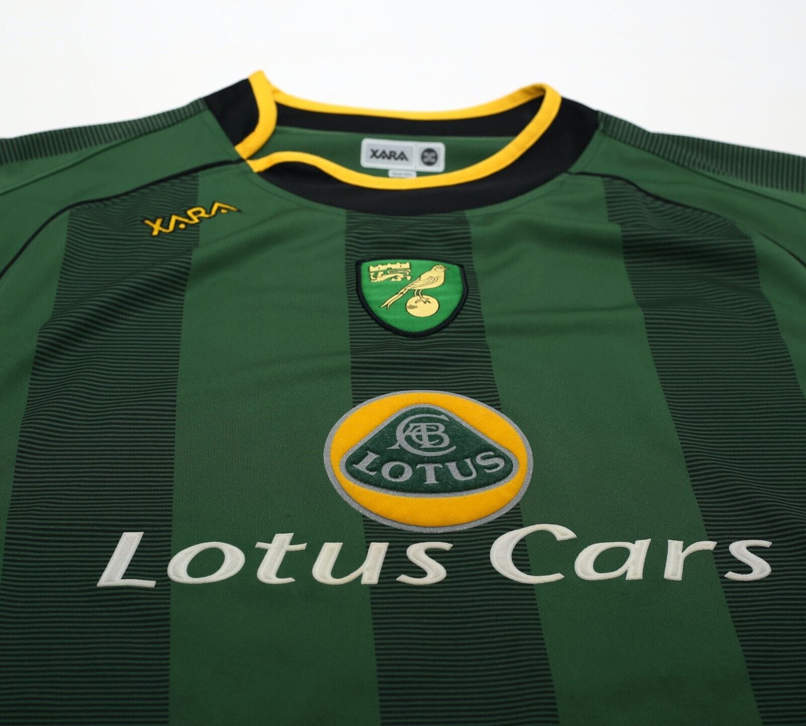 2004/06 ASHTON #36 NORWICH CITY Vintage XARA Away Football Shirt Jersey (XXL)