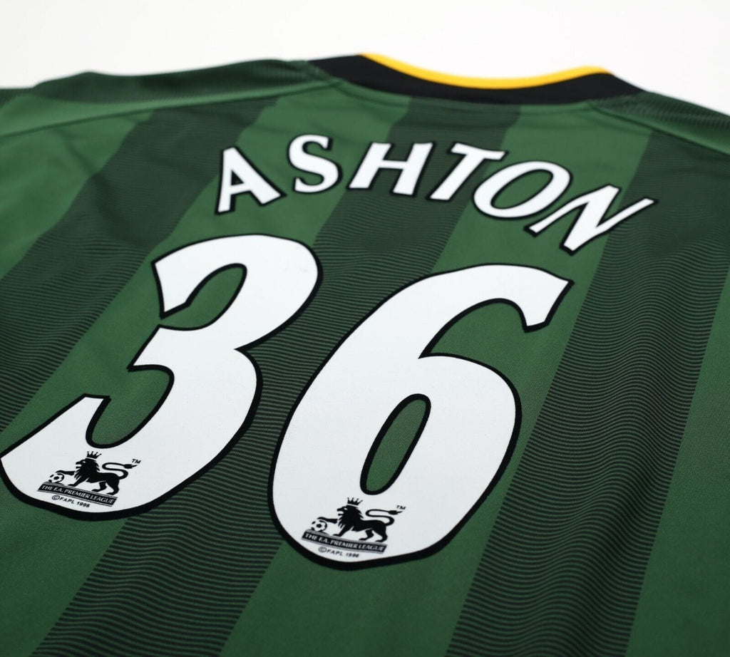 2004/06 ASHTON #36 NORWICH CITY Vintage XARA Away Football Shirt Jersey (XXL)