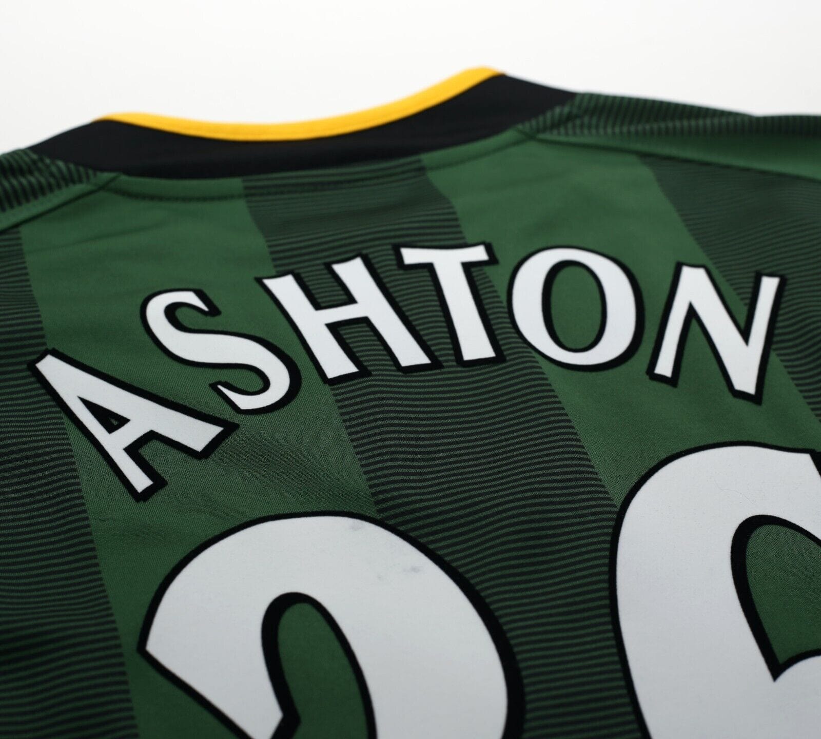 2004/06 ASHTON #36 NORWICH CITY Vintage XARA Away Football Shirt Jersey (XXL)