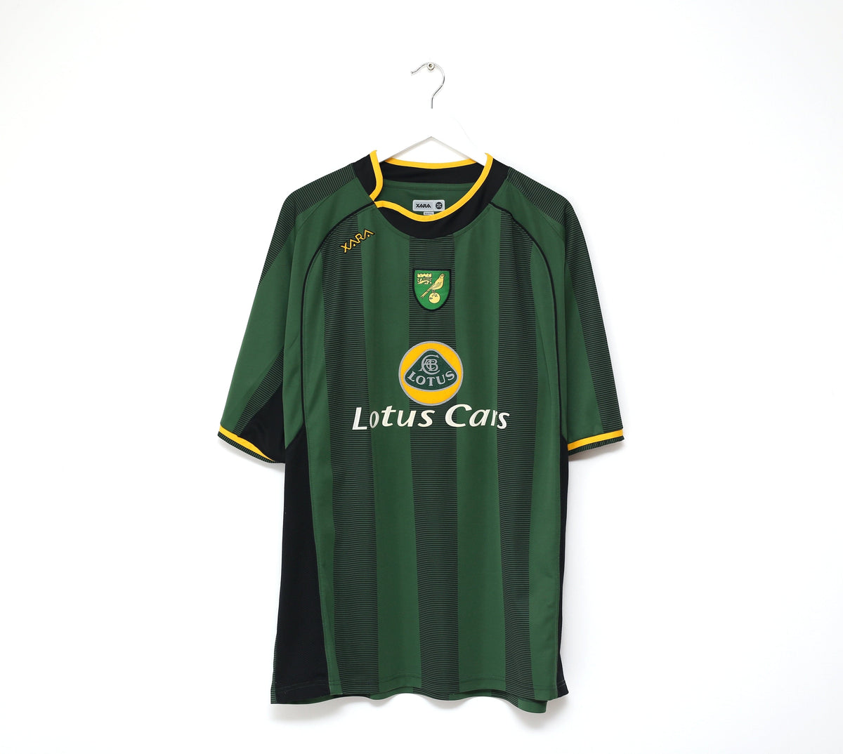 2004/06 ASHTON #36 NORWICH CITY Vintage XARA Away Football Shirt Jersey (XXL)