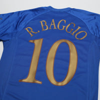 2004/06 Baggio #10 Italy Vintage PUMA Home Football Shirt (S)