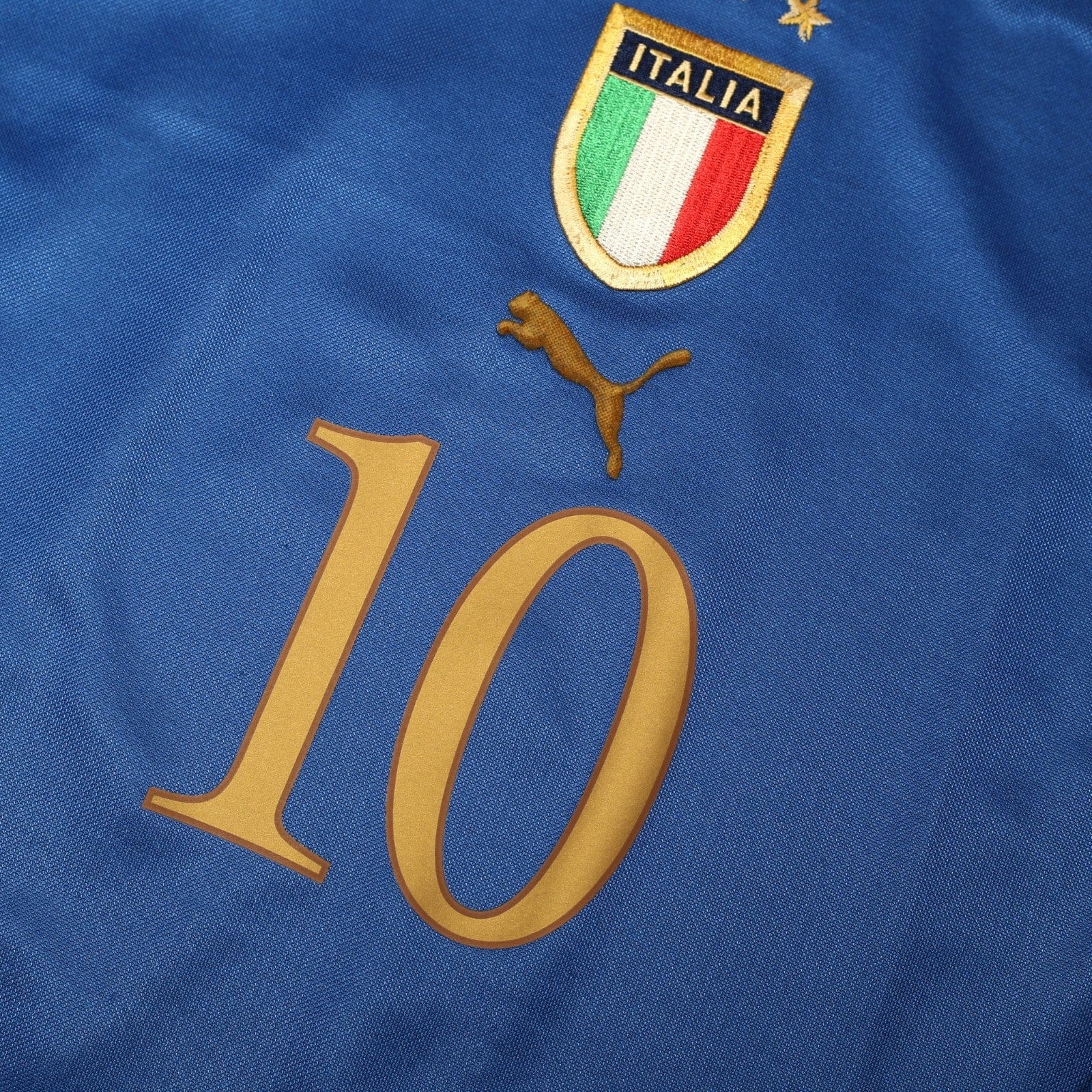 2004/06 Baggio #10 Italy Vintage PUMA Home Football Shirt (S)